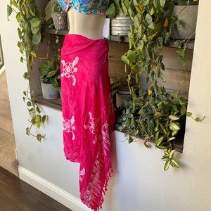 Turtle Sarong Swim Cover Up